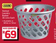 Addis Slotted Laundry Basket 36Ltr-Each