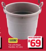 Addis 45Ltr Tub With Rope Handles