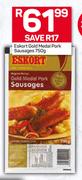 Eskort Gold Medal Pork Sausages-750g