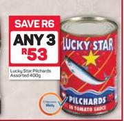 Lucky Star Pilchards Assorted-3 x 400g