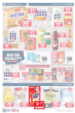 Pick n Pay KZN : Unbeatable Savings (21 Jan - 27 Jan 2019), page 4