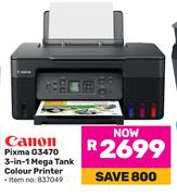 Canon Pixma G3470 3 In 1 Mega Ink Colour Printer