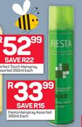 Fiesta Hairspray Assorted-300ml Each