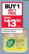 TCB Naturals Hair Food Assorted-125ml Each