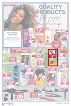 Pick n Pay  Gauteng, Free State, North West, Mpumalanga, Limpopo and Northern Cape : : Easter Massive Savings (01 Apr - 07 Apr 2019), page 4