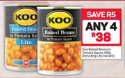 Koo Baked Beans In Tomato Sauce(Including Lite Variant)-4x410g