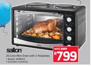 Salton 30Ltr Mini Oven With 2 Hotplates SFMK02