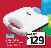 Counter Point 2 Slice White Snacktime Maker CPO13