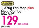 Addis 370g Fan Mop Plus Head Combo-Per Combo
