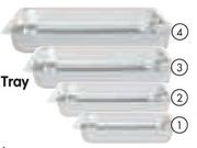 Aro Small Stainless Steel Roasting Tray-Each