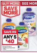 Purity Puree Or Yogilicious Assorted-5 x 110ml