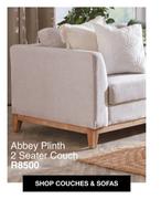Abbey Plinth 2 Seater Couch