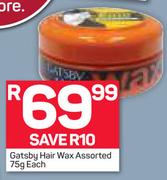 Gatsby Hair Wax-75g Each