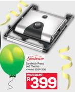Sunbeam Sandwich Press And Thermo SDSP-200