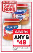 Purity 2nd Foods Assorted-6 x 125ml