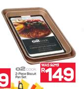 O2 Cook 2 Piece Biscuit Pan Set