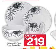 Valvetro 16 Piece Floral Dinner Set