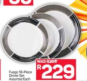 Fuego 18 Piece Dinner Set Assorted-Each