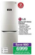 LG 271Ltr White Top Fridge Freezer GC-B379SVCK