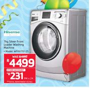 Hisense 7Kg Silver Front Loader Washing Machine WFHV70125