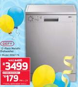 Defy 12 Place Metallic Dishwasher DDW176