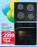 Defy Under Counter Oven & Hob Bundle DCB006