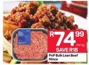 PnP Bulk Lean Beef Mince-Per Kg