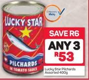 Lucky Star Pilchards Assorted-3 x 400g