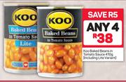 Koo Baked Beans In Tomato Sauce-4 x 410g