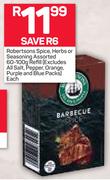 Robertsons Spice, Herbs or Seasoning Refill 60-100g Each