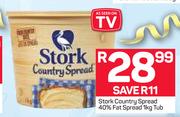 Stork Country Spread 40% Fat Spread Tub-1kg