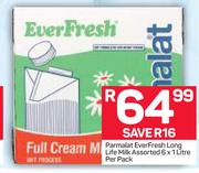 Parmalat Everfresh Long Life Milk-6x1Ltr Per Pack