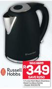 Russell Hobbs 1.7Ltr Matt Black Stainless Steel Cordless Kettle RHCK07B