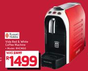 Russell Hobbs Vida Red & White Coffee Machine RHCM60