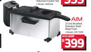 AIM 3Ltr Brushed Stainless Steel Deep Fryer CDF 1000