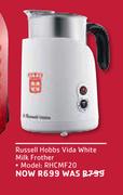 Russell Hobbs Vida White Milk Frother RHCMF20