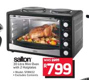 Salton 30Ltr Mini Oven With 2 Hotplates
