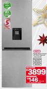 DEFY Metallic Bottom Freezer With Water Dispenser - DAC449