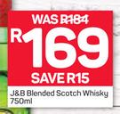J&B Blended Scotch Whisky-750ml