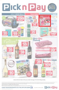 Pick n Pay  Gauteng, Free State, North West, Mpumalanga, Limpopo and Northern Cape : Save Now (04 Feb - 10 Feb 2019), page 0