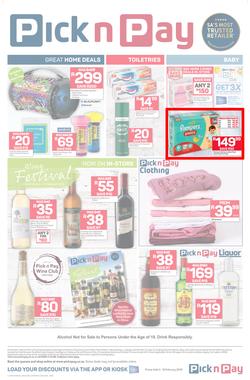 Pick n Pay  Gauteng, Free State, North West, Mpumalanga, Limpopo and Northern Cape : Save Now (04 Feb - 10 Feb 2019), page 0