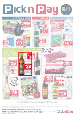 Pick n Pay  Gauteng, Free State, North West, Mpumalanga, Limpopo and Northern Cape : Save Now (04 Feb - 10 Feb 2019), page 0
