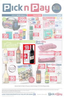 Pick n Pay  Gauteng, Free State, North West, Mpumalanga, Limpopo and Northern Cape : Save Now (04 Feb - 10 Feb 2019), page 0