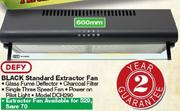 Defy 600mm Black Standard Extractor Fan DCH290