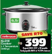 Mellerware 6.5Ltr Slow Cooker