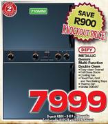 Defy 710mm Metallic Gemini Multi-Function Double Oven DBO437