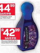 Mousson Bubble Bath Assorted-2Ltr Each