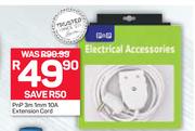 PnP 3m 1mm 10A Extension Cord