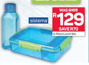 Sistema 2 Piece Lunch Set
