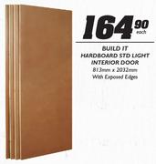 Build It Hardboard STD Light Interior Door 813x2032mm-Each